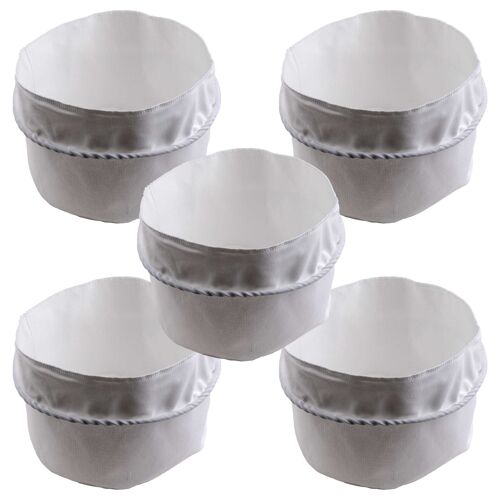vhbw 5x Filtres fins compatible avec Thomas Silverstar 1435 TT aspirateur - Filtre à air blanc