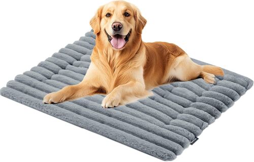 Kalanka-Tapis Chien, Coussin Chat, Doux, Confortable Et Facile D'entretien, Convient À De Nombreux Animaux, Dont Les Chats Et Les Chiens (61 X 45 Cm, Gris)