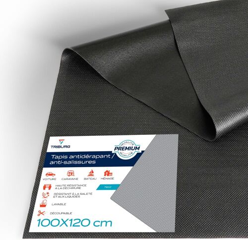 Kalanka-® - Tapis Antidérapant Universel - 120 X 100 Cm - Découpable Et Étanche - Tapis De Protection Pour Voiture, Coffre De Voiture, Tiroirs