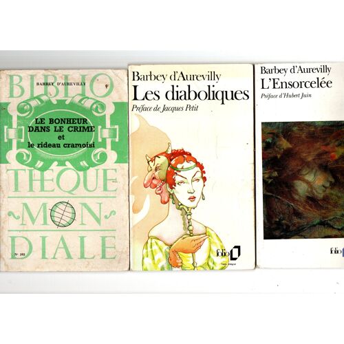 Barbey D'Aurevilly, Lot De 5 Poches
