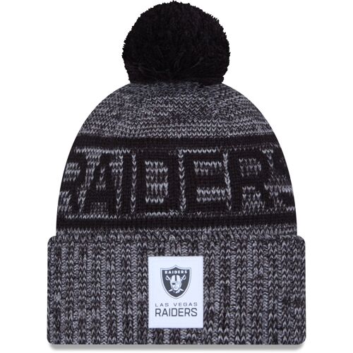 New Era Pompon Bonnet D'hiver Sideline Las Vegas Raiders