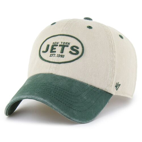 47 Brand Relaxed Clean Up Cap - Trail New York Jets Beige
