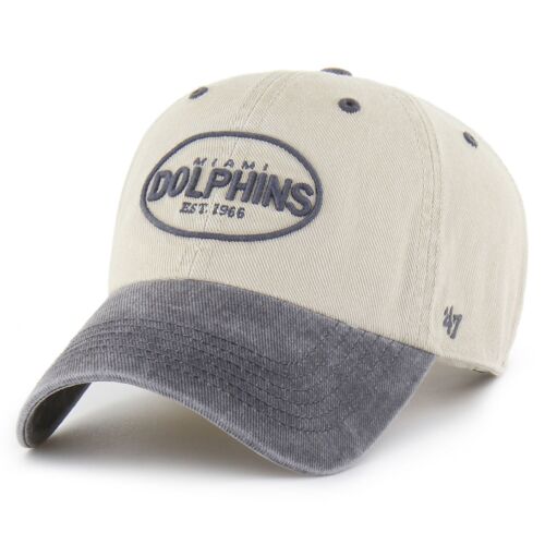 47 Brand Relaxed Clean Up Cap - Trail Miami Dolphins Beige