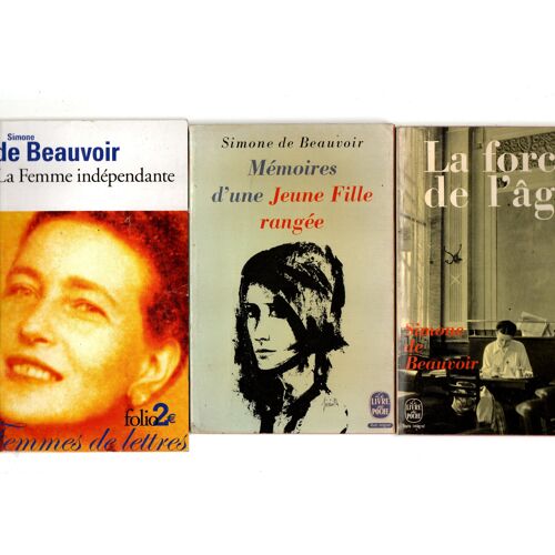 Simone De Beauvoir, Lot De 3 Poches