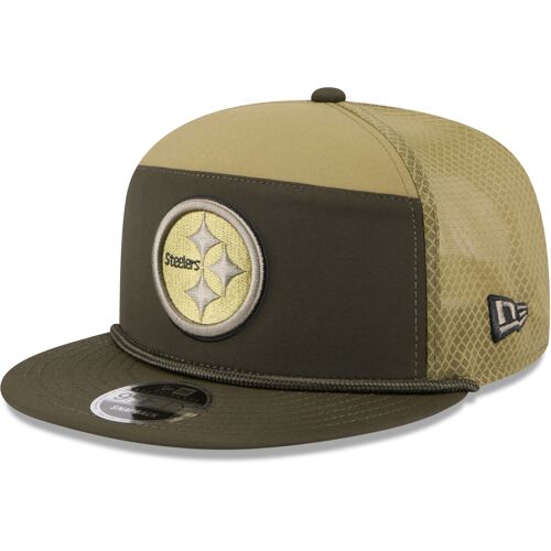 New Era 9fifty Split Panel Cap - Salute Pittsburgh Steelers