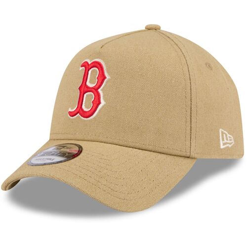 New Era A-Frame Trucker Lin Cap - Boston Red Sox Beige
