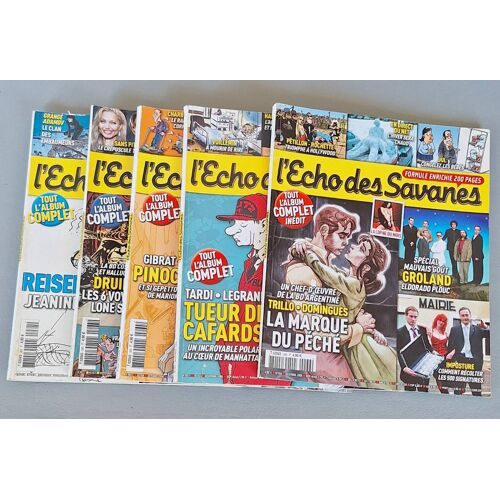 Lot De 5 Numéros Du Magazine L'Écho Des Savanes 2006