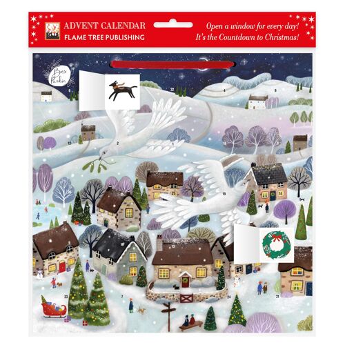 Bex Parkin: Doves Advent Calendar (With Stickers)