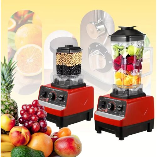 Blender 2 en 1 2L Mixeur de Cuisine pour Smoothies, Jus et Glace Pilée