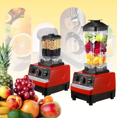 Blender 2 en 1 2L Mixeur de Cuisine pour Smoothies, Jus et Glace Pilée