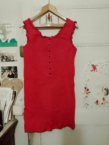 Robe Rouge 42 Xl S.Quise.