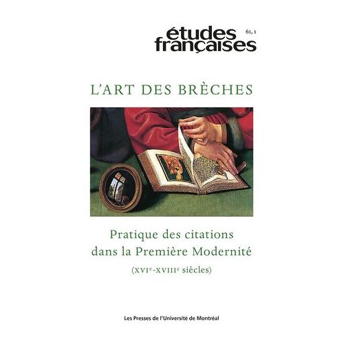 Études Françaises. Volume 61, Numéro 1, 2025