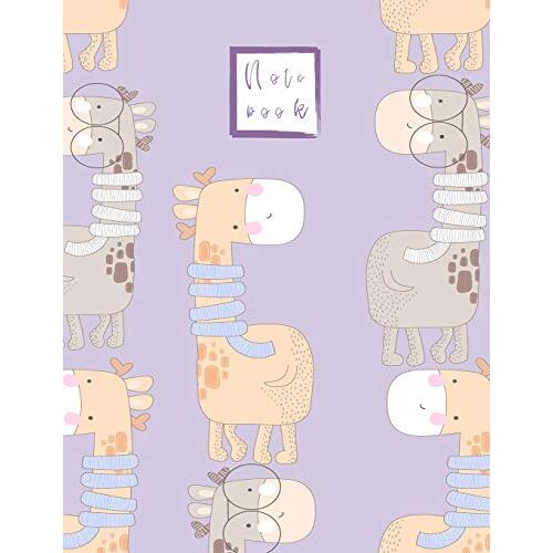 Notebook: Cute Winter Giraffe Notebook For Girls And Lined Pages, Extra Large (8.5 X 11) Inches, 110 Pages, White Paper (Notebook And Journal)
