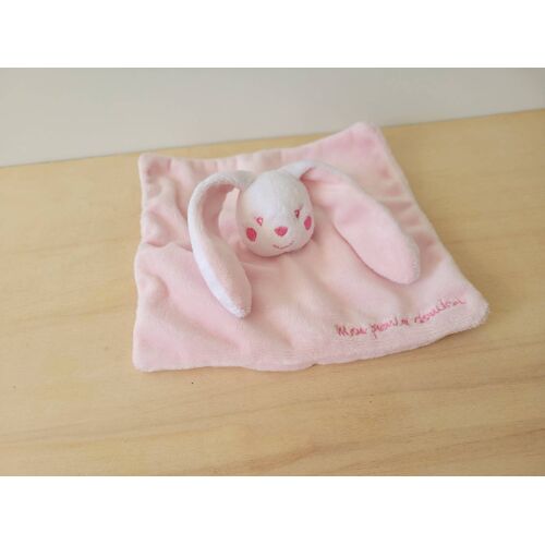 Doudou lapin rose kimbaloo