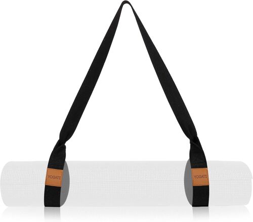 Kalanka-® Sangle De Yoga Reglable Antidérapante | Sangle Tapis Yoga Transport, Sangle Yoga Pour Etirement, Laniere Pour Tapis De Pilates Et Gym, Strap Yoga Coton Extensible