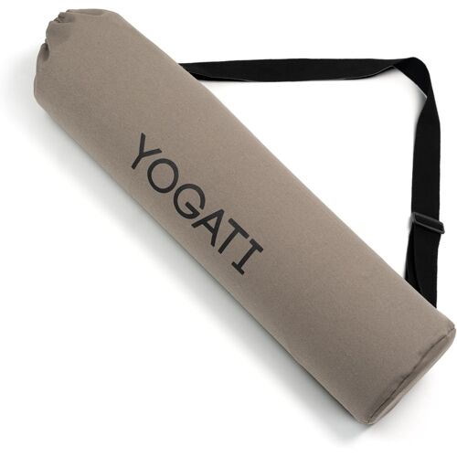 Kalanka-® Sac Pour Tapis De Yoga Coton | 19x80 Cm, Sac De Transport Pour Tapis De Yoga Ou De Pilates, Qu'ils Soient Compacts Ou De Grande Taille. Gris