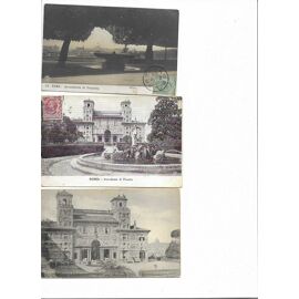 3 Cartes Postales Semi Modernes Circulées Italie Rome Tombeau De Cecila Matella