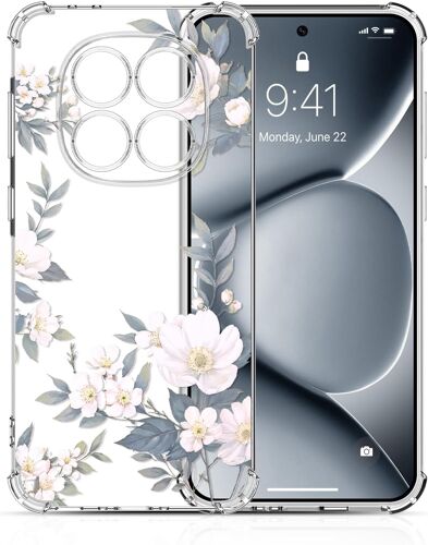 KALANKA-Coque Transparente pour Xiaomi Redmi Note 15 5G, Silicone TPU Bumper Housse pour Filles Femmes Garçons, Motif Mignon Floral Anti-Choc HD Clair Étui Protection Cute Case, Jonquilles