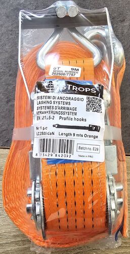 Sangle À Cliquet Strops A Crochet X 50 Mm, 5t 9m