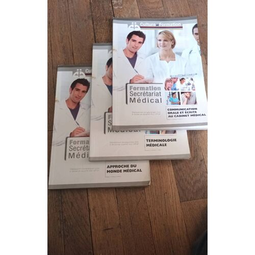 Formation Secrétaire Médicale Culture Et Formation 3 Volumes
