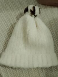 Bonnet Blanc À Pompon M Kiabi.