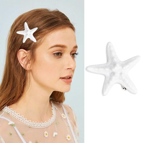 Kalanka-Barrette Étoile De Mer Pince À Cheveux Femme Accessoires Fille Pince Cheveux Élégante Bijoux De Accessoire Coiffure Mariage Cadeau 