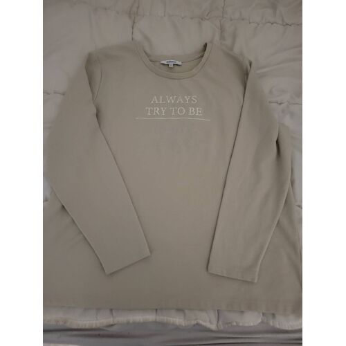 Haut Manche Lomgue Beige Steilmann T Xl-Xxl