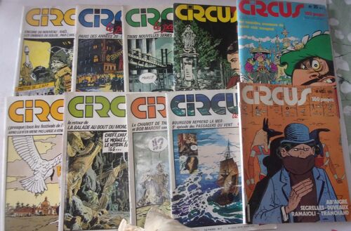 Lot De 10 Revues Bd "Circus"