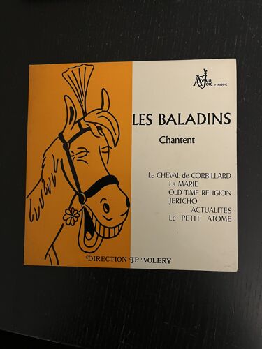 Disque 45 T. Les Baladins " Le Cheval De Corbillard"