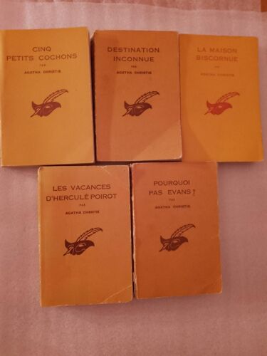 Lot De 5 Romans « Collection Le Masque » D'Agatha Christie