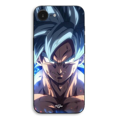 Coque Pour iPhone 17e Dragon Ball Z GOKU Ultra instinct face énervé Maniacase
