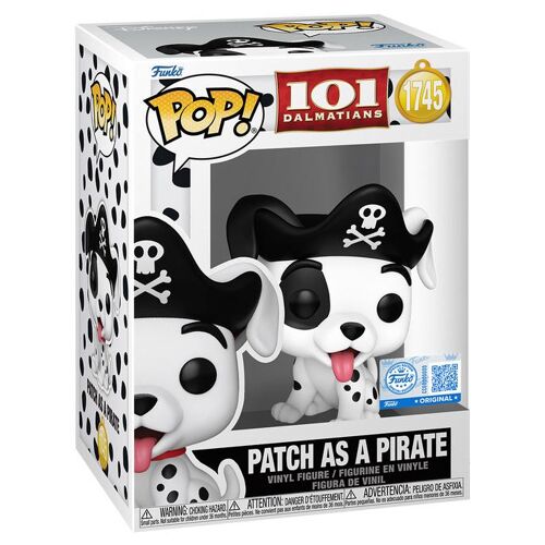 Figurine Funko Pop - Les 101 Dalmatiens [Disney] N°1745 - Patch En Pirate (91919)