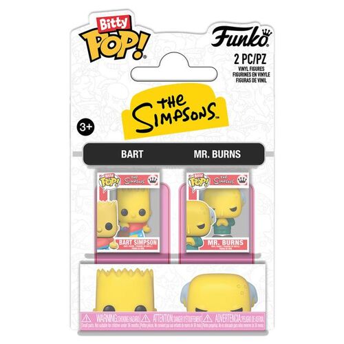 Figurine Funko Pop - Les Simpson - Bart Simpson & Mr. Burns - Pack Bitty Pop (94216)