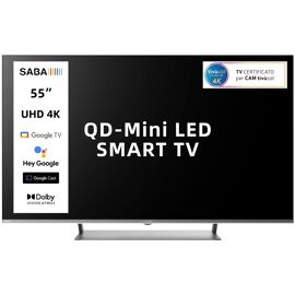 SABA SA55M91GTV TV 55" 4K Ultra HD Smart TV Wifi Gris 350 cd/m²