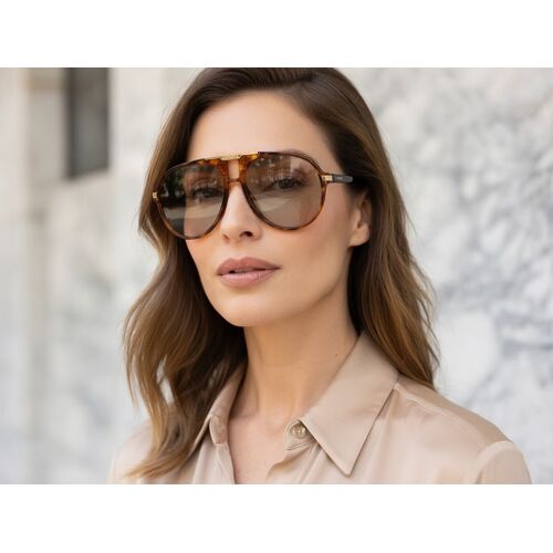 Lunettes De Soleil Marron Mixte Carrera (Recollées En Haut, Se Voit À Peine)