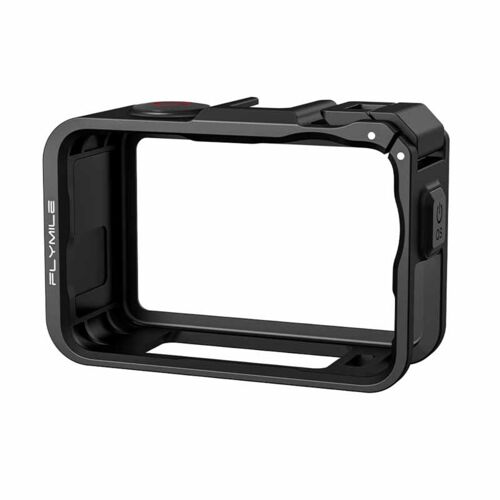 Cadre de protection pour Action Camera compatible avec DJI Osmo Action 6 ¿ ABS léger, expansion multi-interface, montage magnétique et accès Type-C latéral
