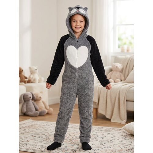 Combinaison Sur Pyjama Gris Et Noir Taille Xs Etam Très Douce
