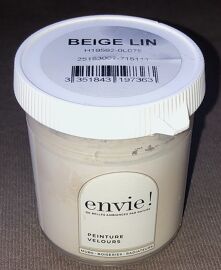 Testeur de peinture velours pour mur, boiserie, radiateur coloris beige lin