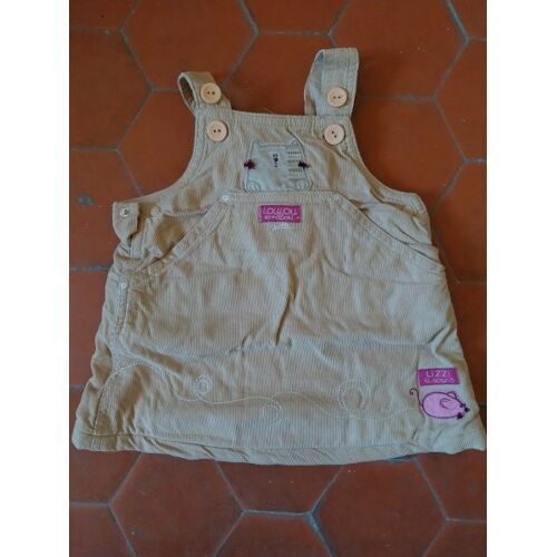 Robe Salopette Velours Beige Sergent Major