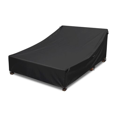 Housse Noire 420d En Tissu Oxford Pour Bain De Soleil Double - 208x145x81 Cm