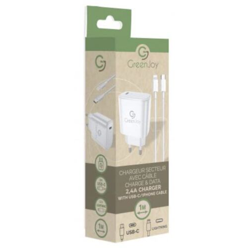 Chargeur Cable + Secteur Type C Iphone Charge + Data