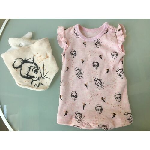 Barboteuse Combinaison Bebe Disney Fee Clochette - Nouveau Ne - Neuf