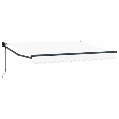 Vidaxl Auvent Rétractable Électrique Blanc 3,5 X 2 M