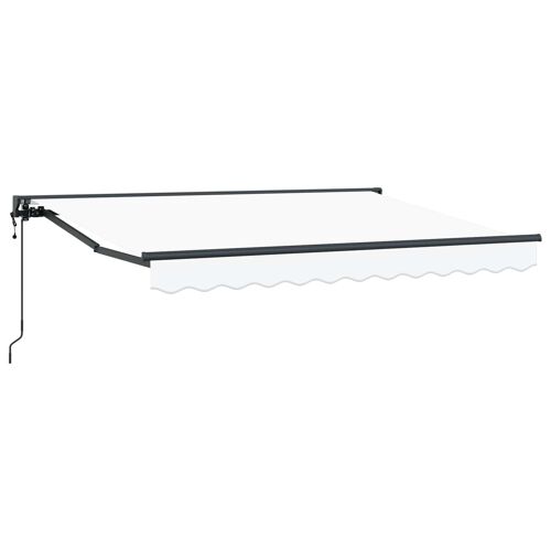 Vidaxl Auvent Rétractable Électrique Blanc 3,5 X 2 M