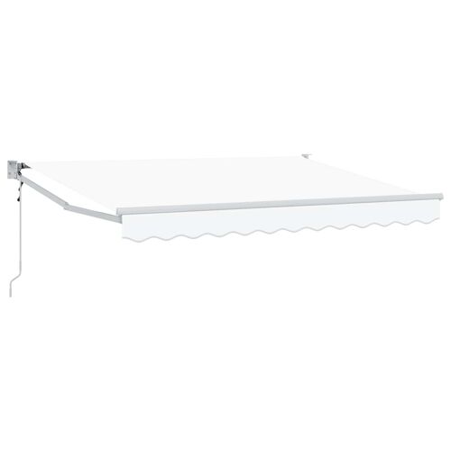 Vidaxl Auvent Rétractable Électrique Blanc 2,5 X 2 M