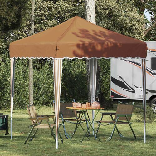 Vidaxl Tente De Fête Pop-Up Beige 195 X 195 X 245 Cm Tissu Oxford