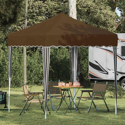 Vidaxl Tente De Fête Pop-Up Taupe 195 X 195 X 245 Cm Tissu Oxford