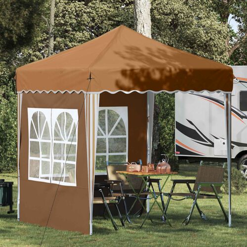 Vidaxl Tente De Fête Pop-Up Beige 195 X 195 X 245 Cm Tissu Oxford