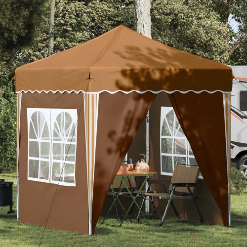 Vidaxl Tente De Fête Pop-Up Beige 195 X 195 X 245 Cm Tissu Oxford