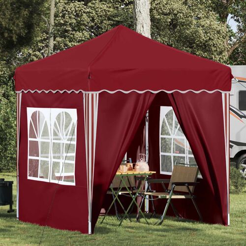 Vidaxl Tente De Fête Pop-Up Bordeaux 195 X 195 X 245 Cm Tissu Oxford